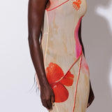 SISI COWL BACK ASYMMETRIC GOWN - CLAYLIGHT