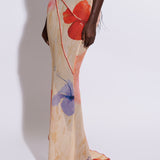 SISI COWL BACK ASYMMETRIC GOWN - CLAYLIGHT
