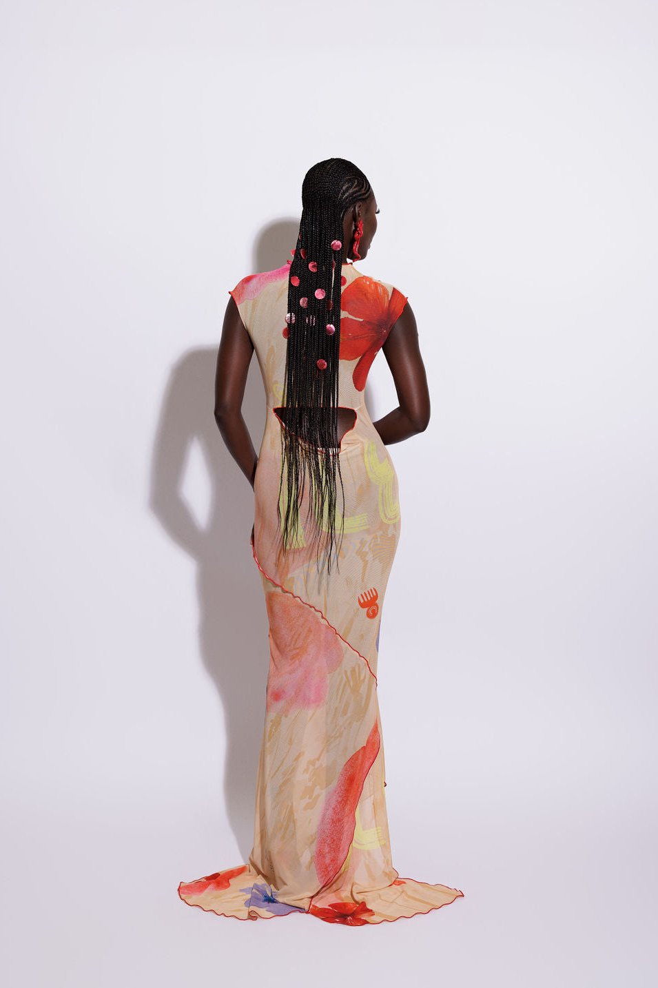 DLCT Contemporary SISI cowl back gown